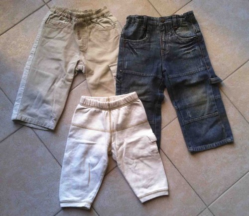 1 anno - 3 pantaloni bambino